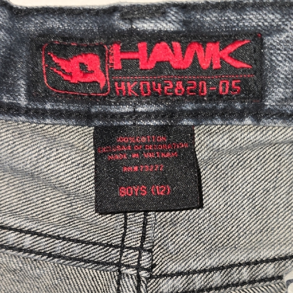 Tony Hawk Kids Dark Gray Jeans Distressed Skater - Picture 2 of 9